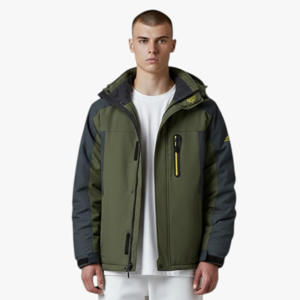 Men’s Fleece Lined Winter Jacket | Hooded Outdoor