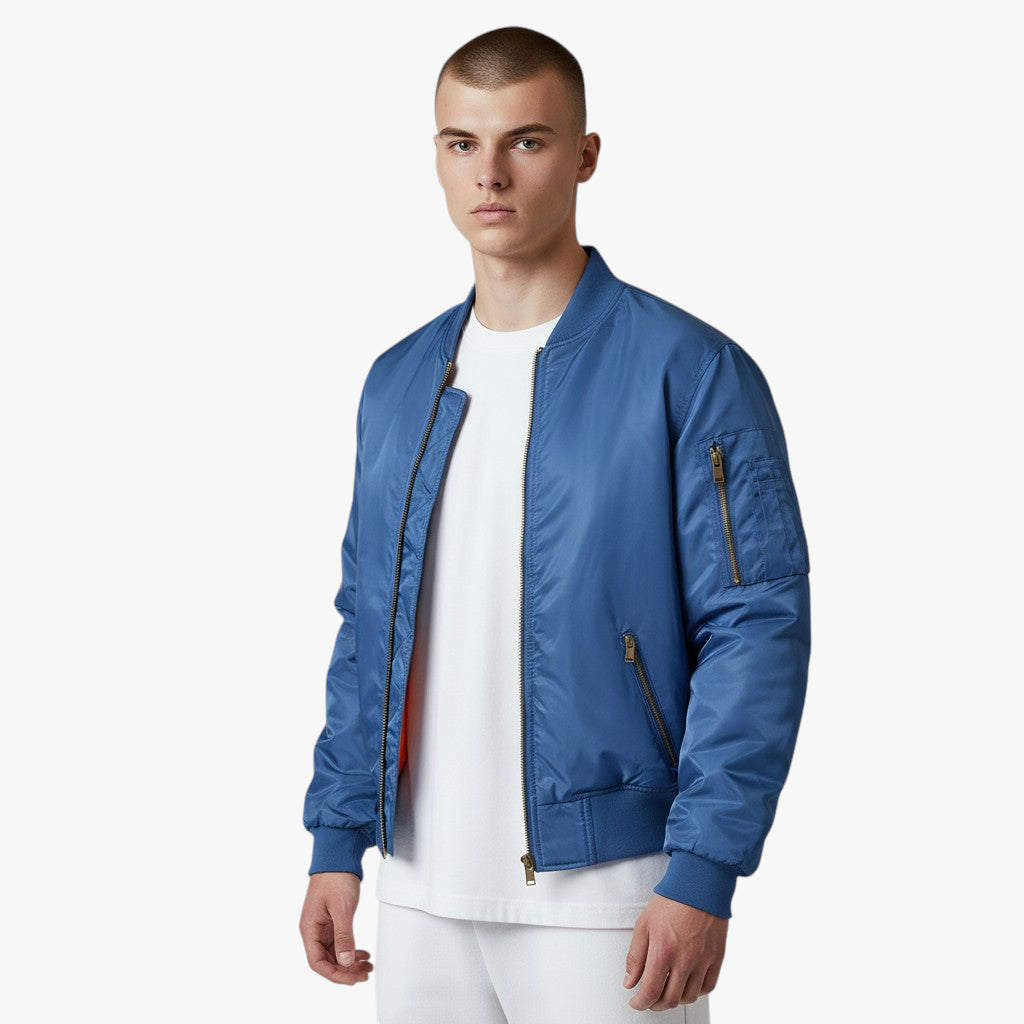 Men’s Classic Bomber Jacket | Quilted Lining