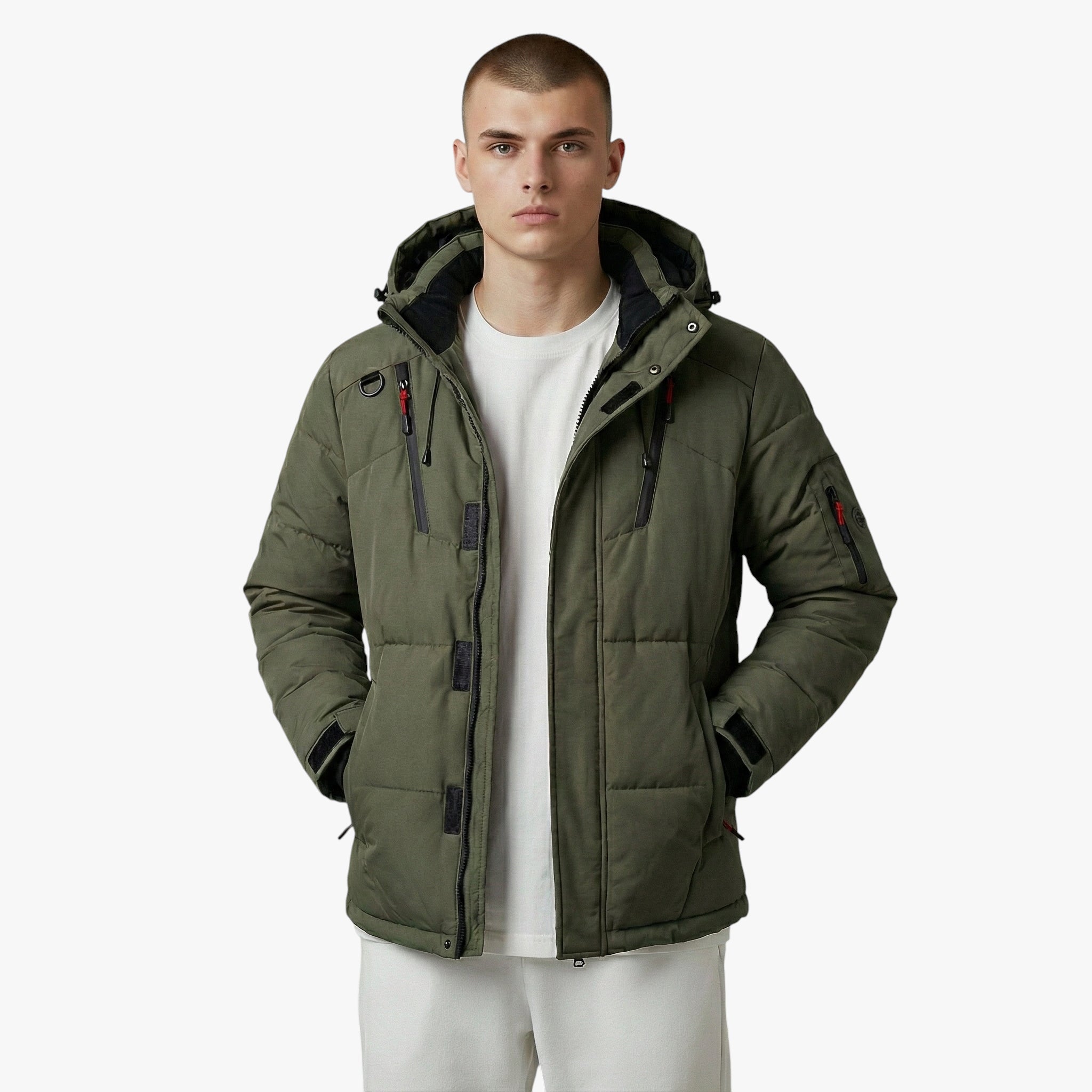 Men’s Hooded Padded Jacket | Winter Parka