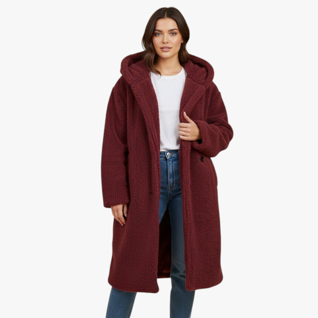 Women’s Faux Shearling Long Coat | Teddy Style