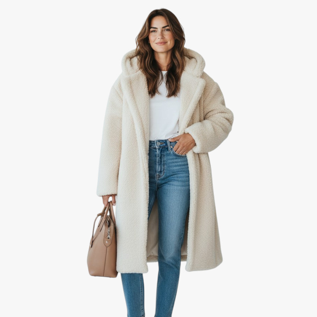 Women’s Faux Shearling Long Coat | Teddy Style