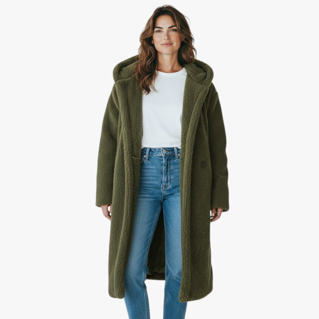 Women’s Faux Shearling Long Coat | Teddy Style
