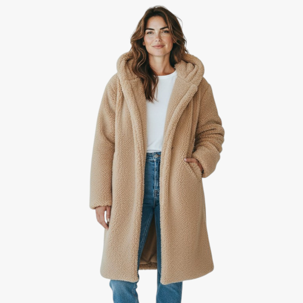 Women’s Faux Shearling Long Coat | Teddy Style