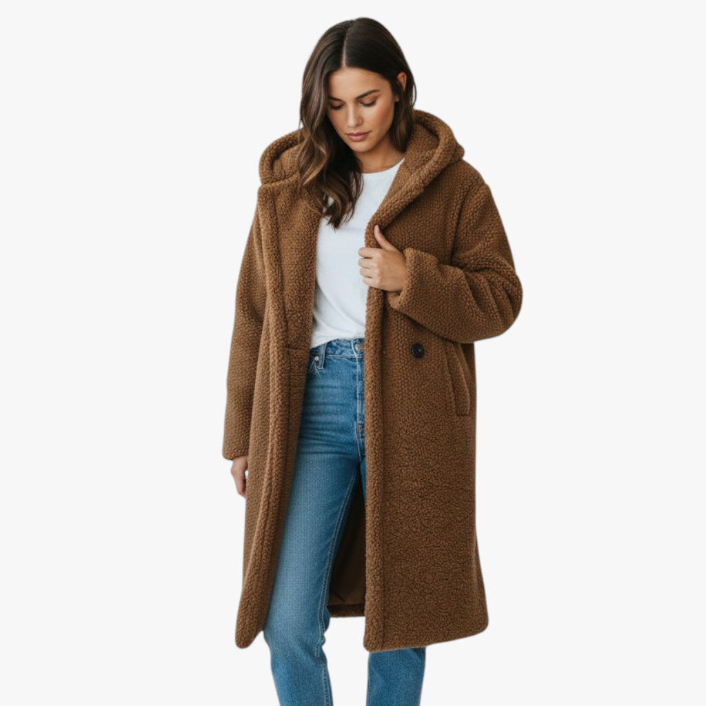 Women’s Faux Shearling Long Coat | Teddy Style