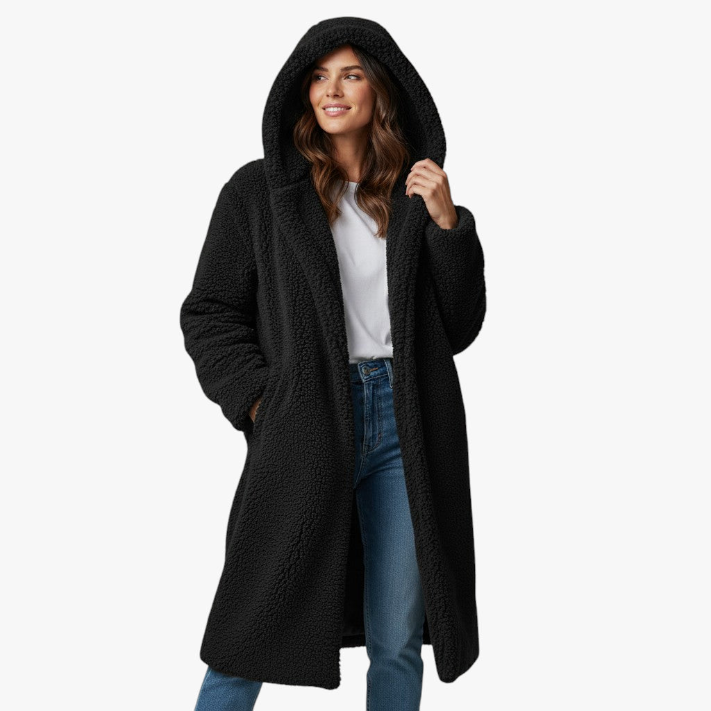 Women’s Faux Shearling Long Coat | Teddy Style