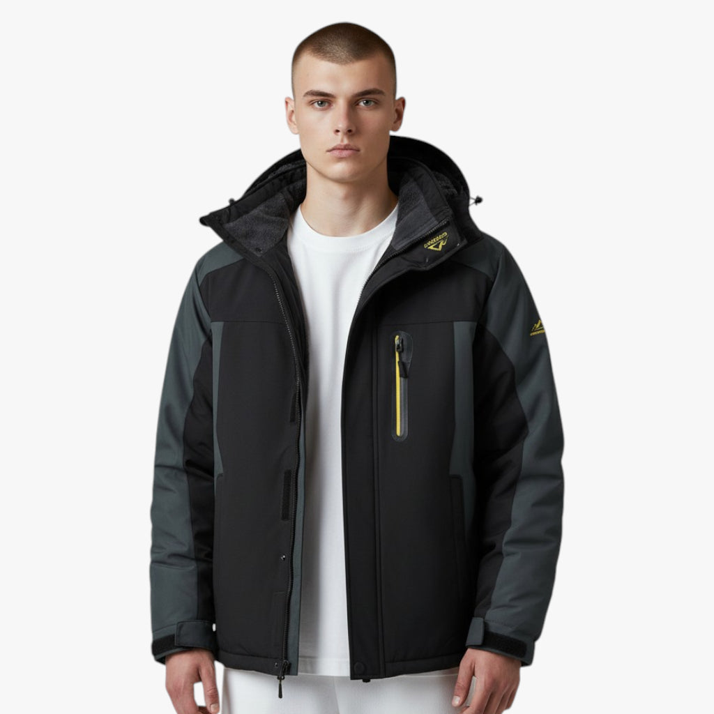 Men’s Fleece Lined Winter Jacket | Hooded Outdoor
