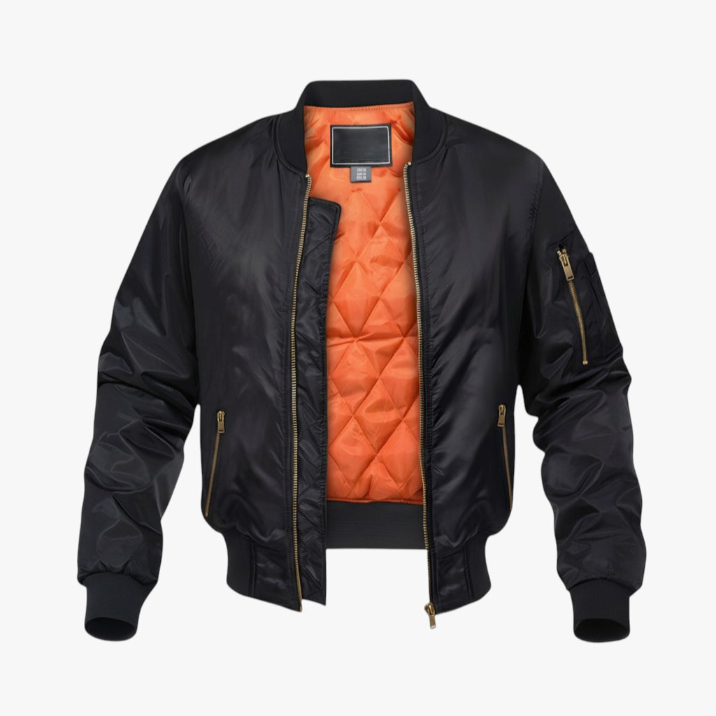 Men’s Classic Bomber Jacket | Quilted Lining