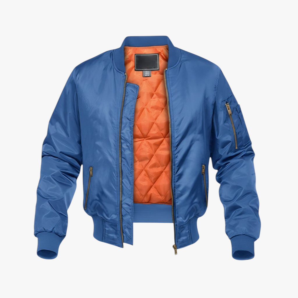 Men’s Classic Bomber Jacket | Quilted Lining