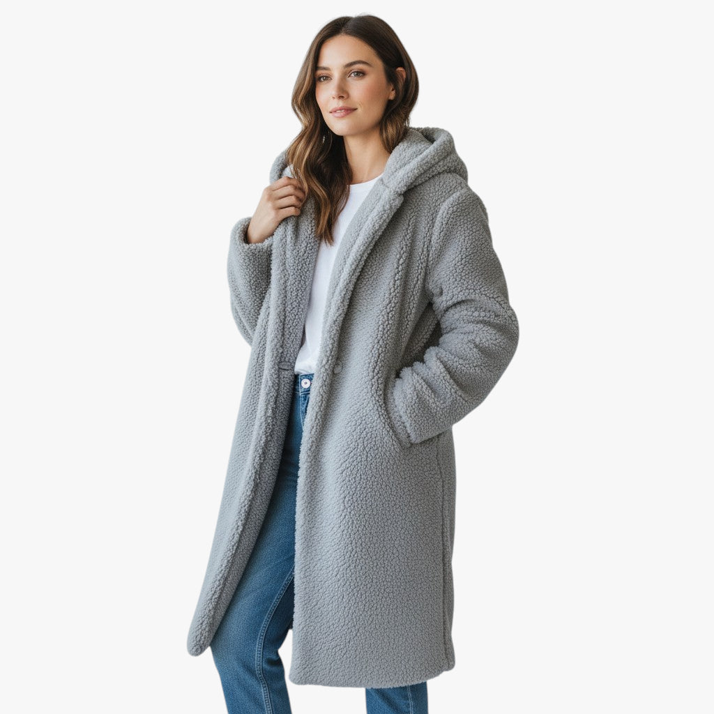 Women’s Faux Shearling Long Coat | Teddy Style