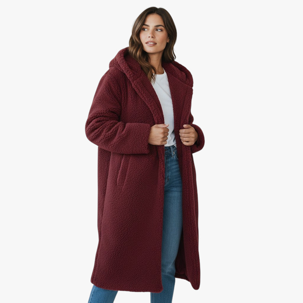 Women’s Faux Shearling Long Coat | Teddy Style